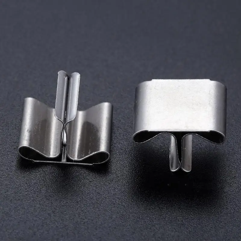 U1JB Wicks Base Clip 50pcs Clean Burn Crackling Sound Wick Holder for Home Dining Table Decoration Supplies