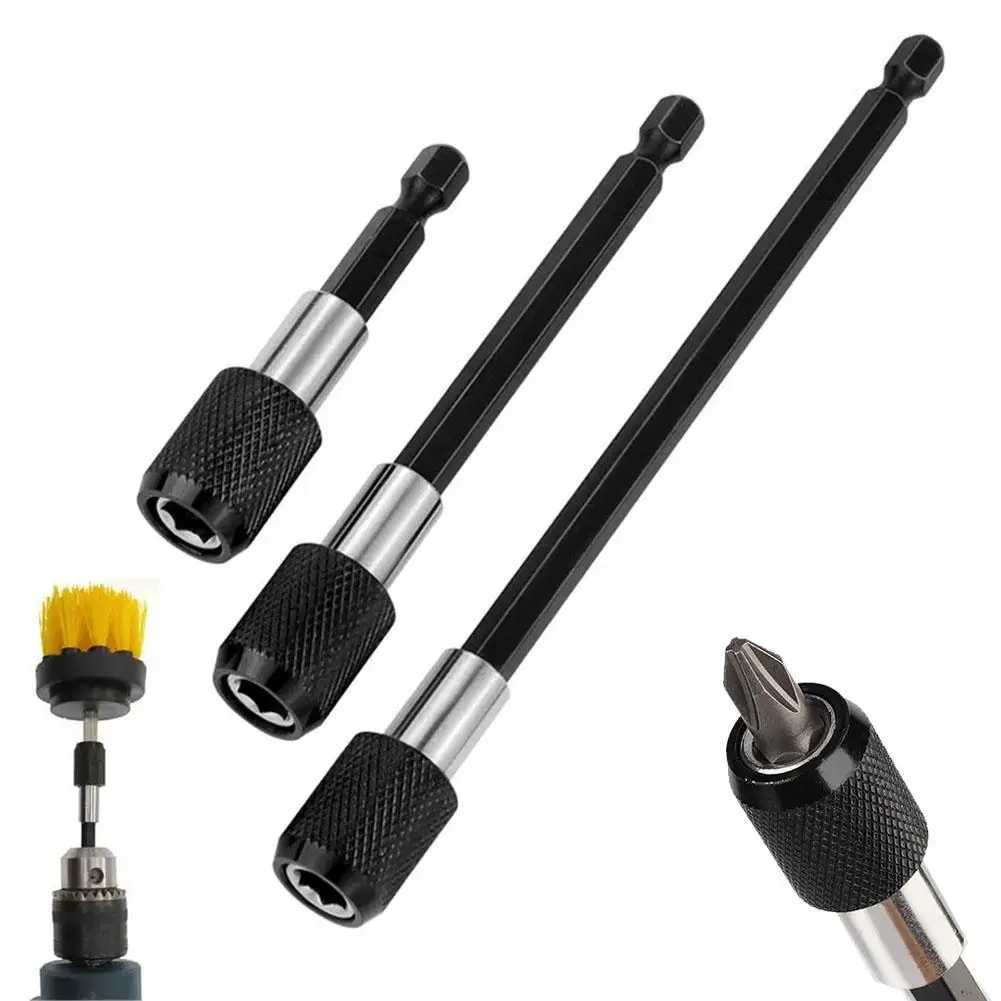 Quick Release Self-locking Extension Rod Electric Drill Driver Quick Transfer Rod Screwdriver Extension Rod Tool ﻿