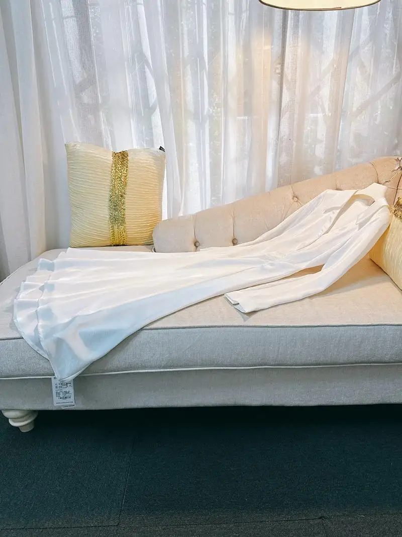 

Элегантное бежевое платье с V-образным вырезом, плиссировкой, утягивающей талией и длинной юбкой-рыбьим хвостом для женщин, во французском стиле, с завышенной талией, мягкое.