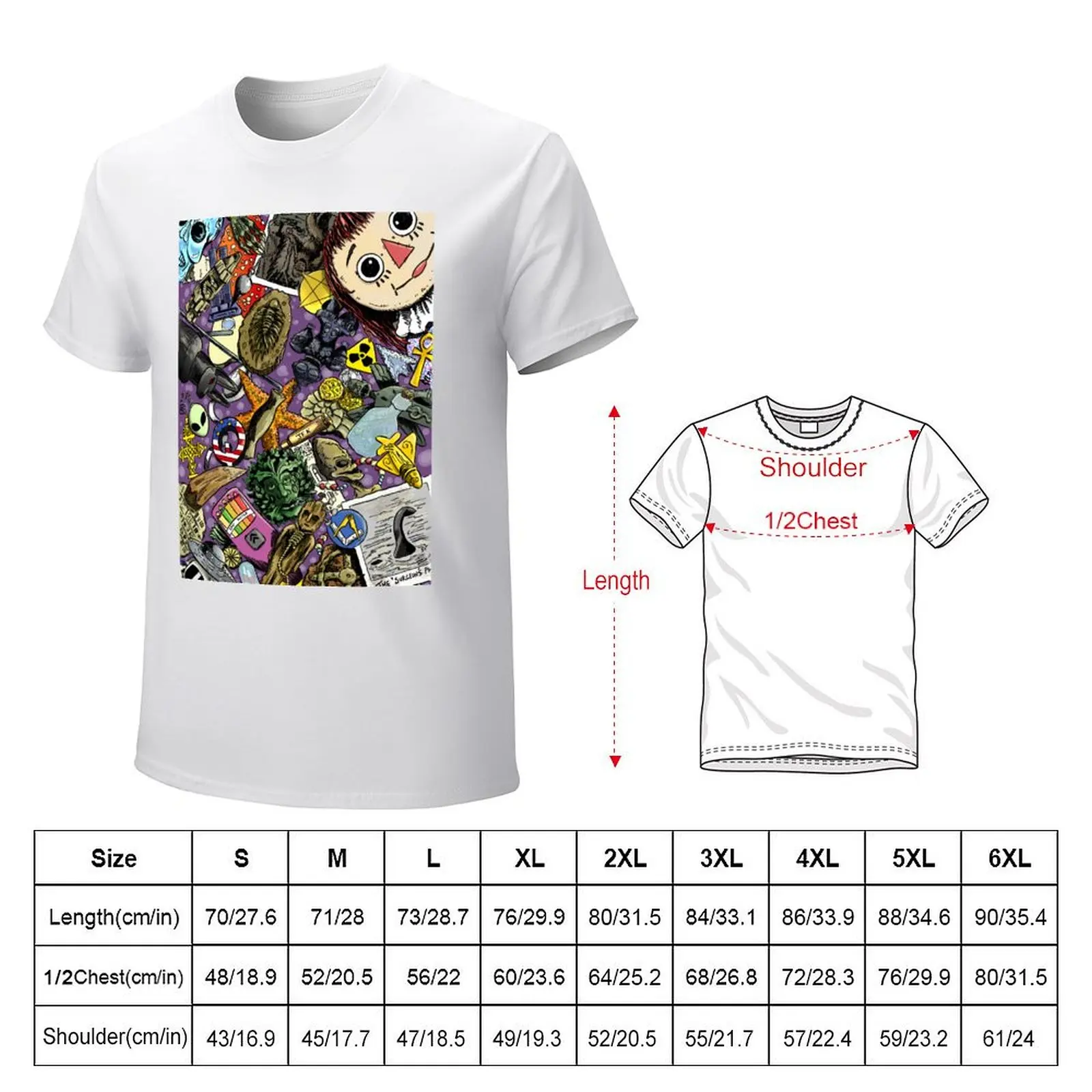 Mysterious Fortean Jumble T-Shirt blanks anime clothes men t shirt