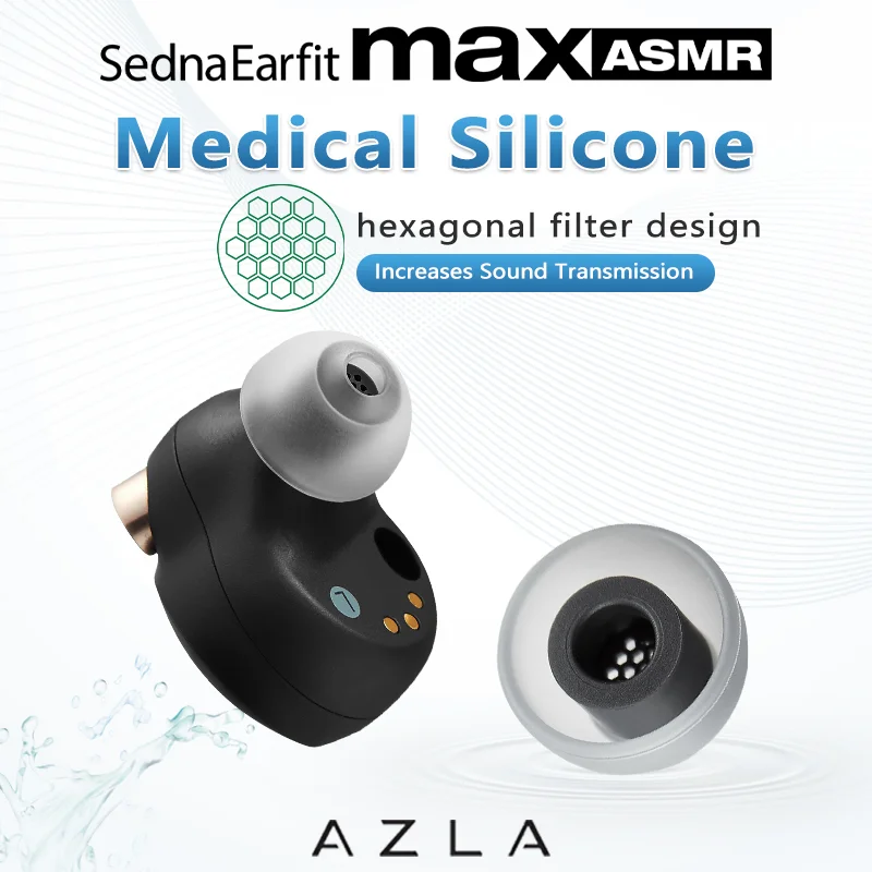 AZLA MAX ASMR AZLA ASMR سماعات الأذن AZLA الأذن نصائح سوني سماعات الأذن سيليكون استبدال ياربود نصائح سماعة أذن سماعة الأذن نصائح