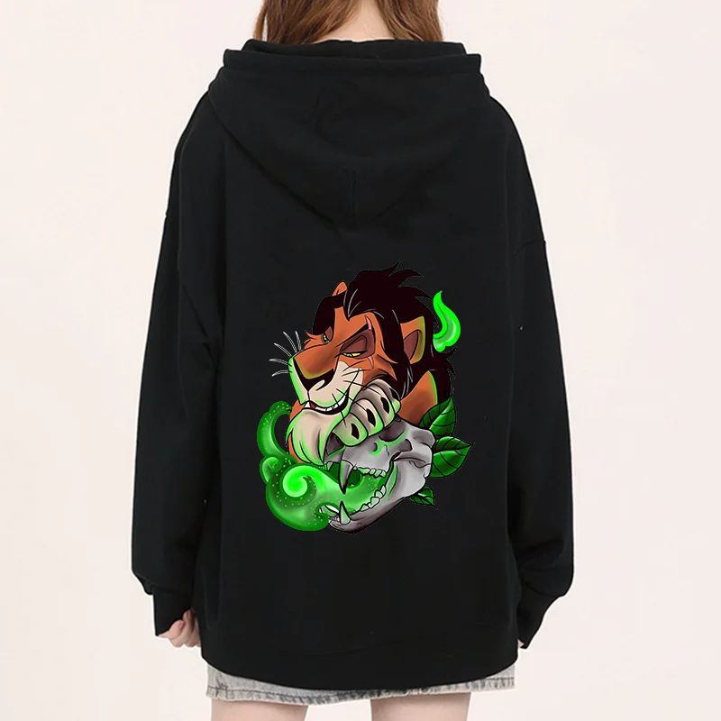 

Disney The Lion King Printed Hoodies Scar Lion King Street Sports and Leisure Student Couple Hoodies