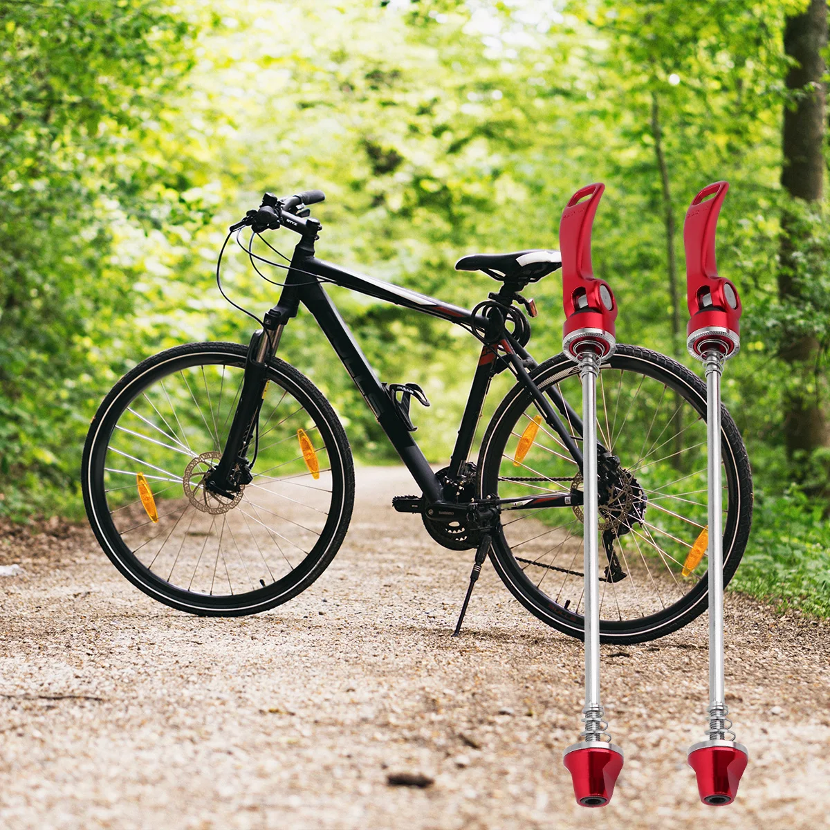 

1 Pair Skewer Mountain Bike Accessories Durable Aluminum Repair Tool Portable Cycling 157 210Mm Hub