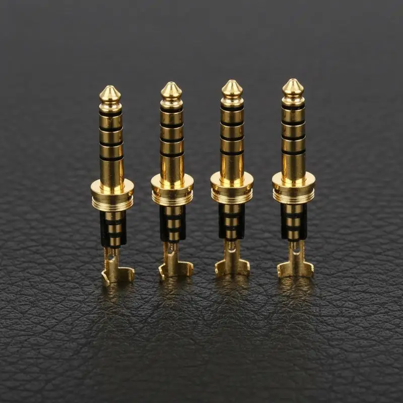 4.4mm 5 Pole Connector M75x05 Thread Pentaconn Plug for Custom Earphone Balanced Audio Cable
