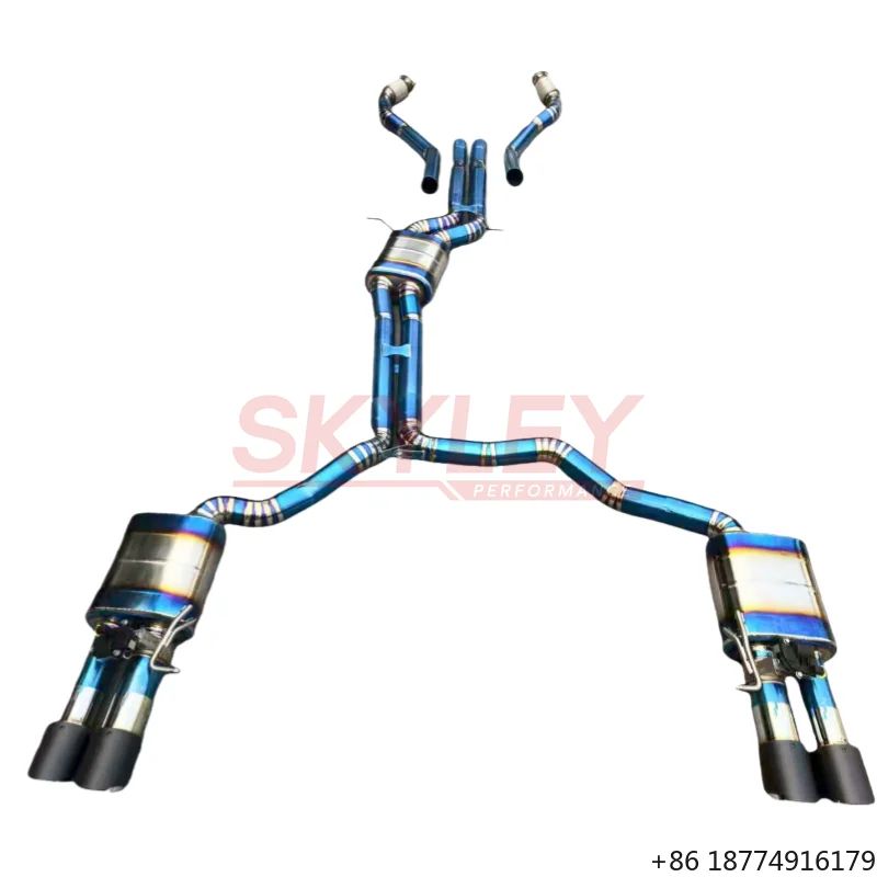 

Высокопроизводительные выхлопные глушители Valvetronic для A6 A7 C7 2.5L 3.0T 2012-2018, титановая выхлопная система Catback с клапанами