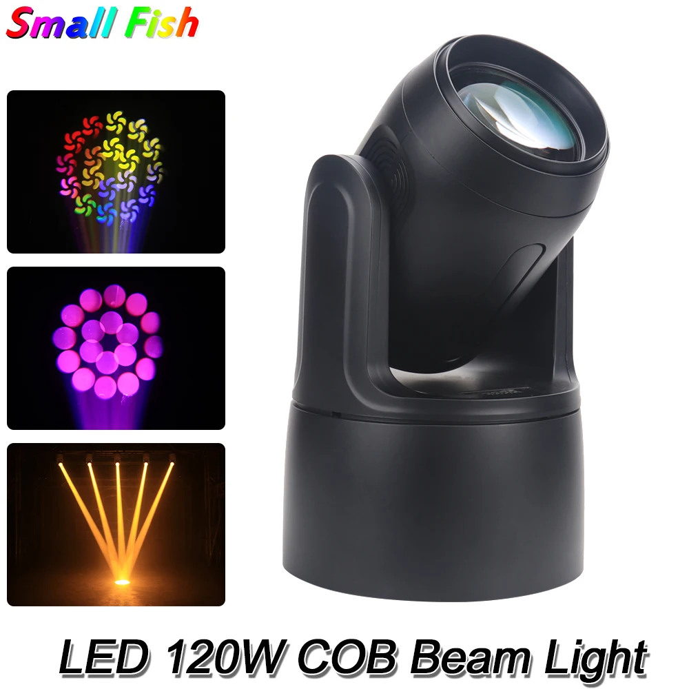 

LED 120w COB Beam Moving Head Dj Disco Stage Lighting Music DMX Control Effect Lamp Spot For Wedding Decoration Events Party