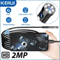 KERUI 2MP Dual Lens Endoscope for Type C Android Mini Inspection Waterproof Pipeline Borescope