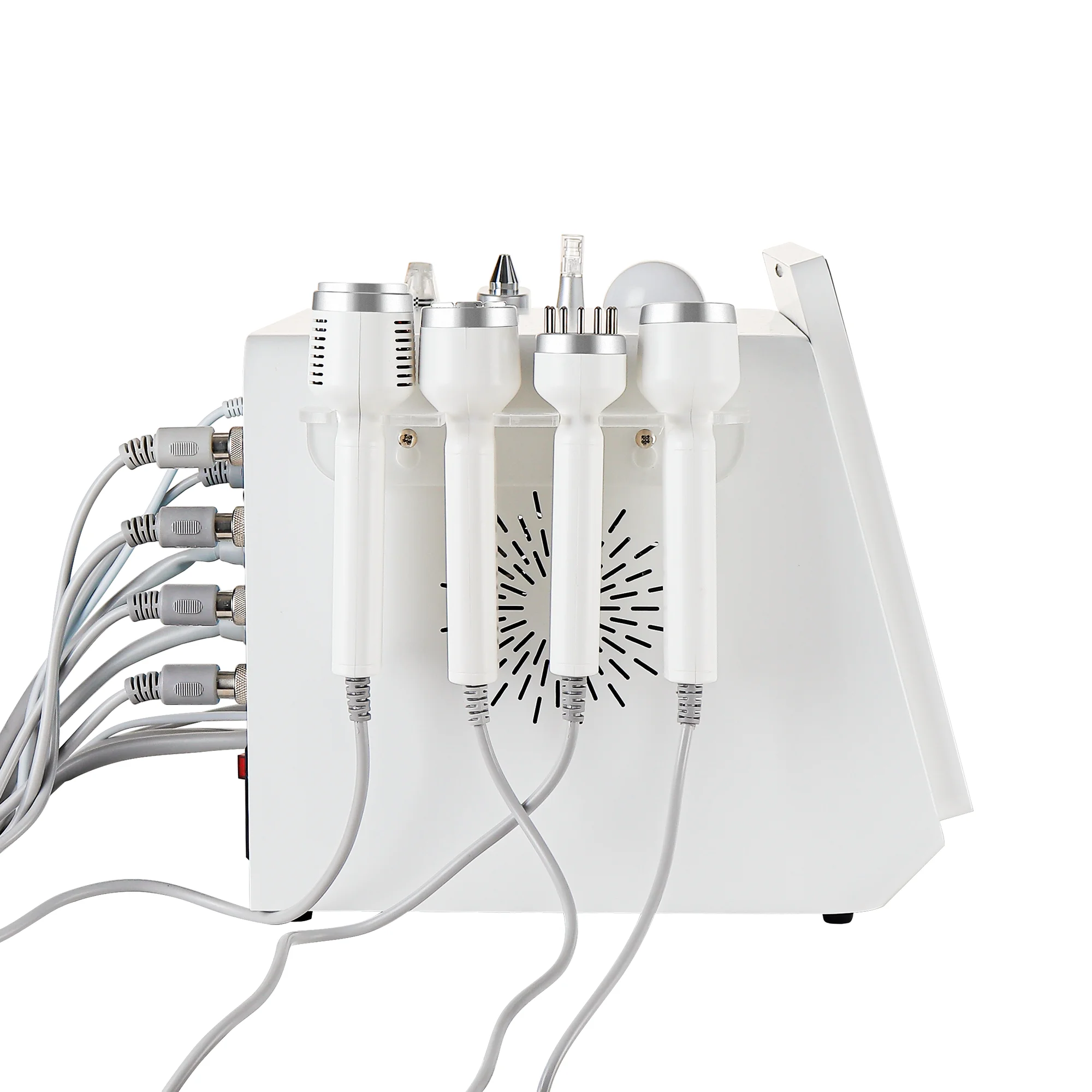 المكتبة الذكية أحدث جهاز تجميل الوجه 8 في 1 آلة شد الوجه مكركرنت الأكسجين مع تدليك مكركرنت وضوء اللون #3