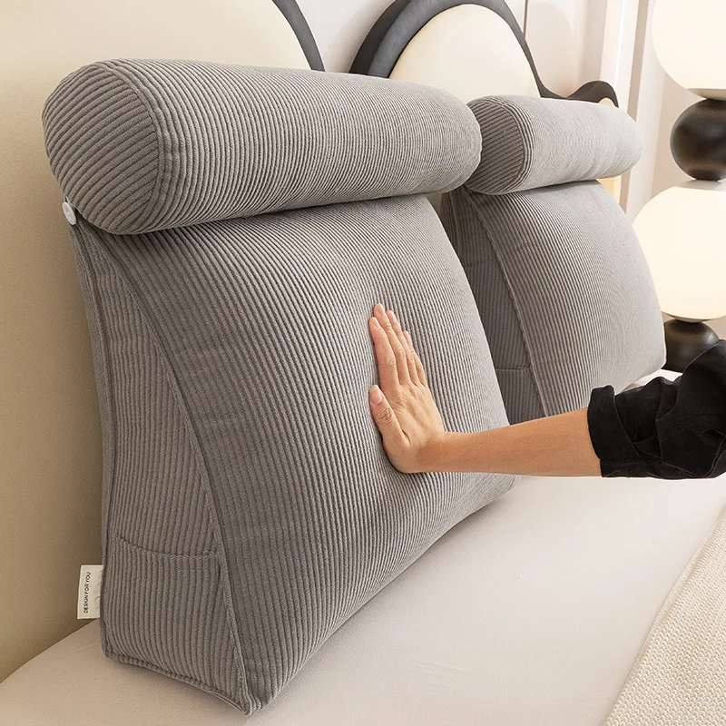 Pillows Decor Home Sofa Cushion Triangular Throw Pillow Backrest Pad Soft-padded Headboard Lumbar Support Pillow  Floor Cushion