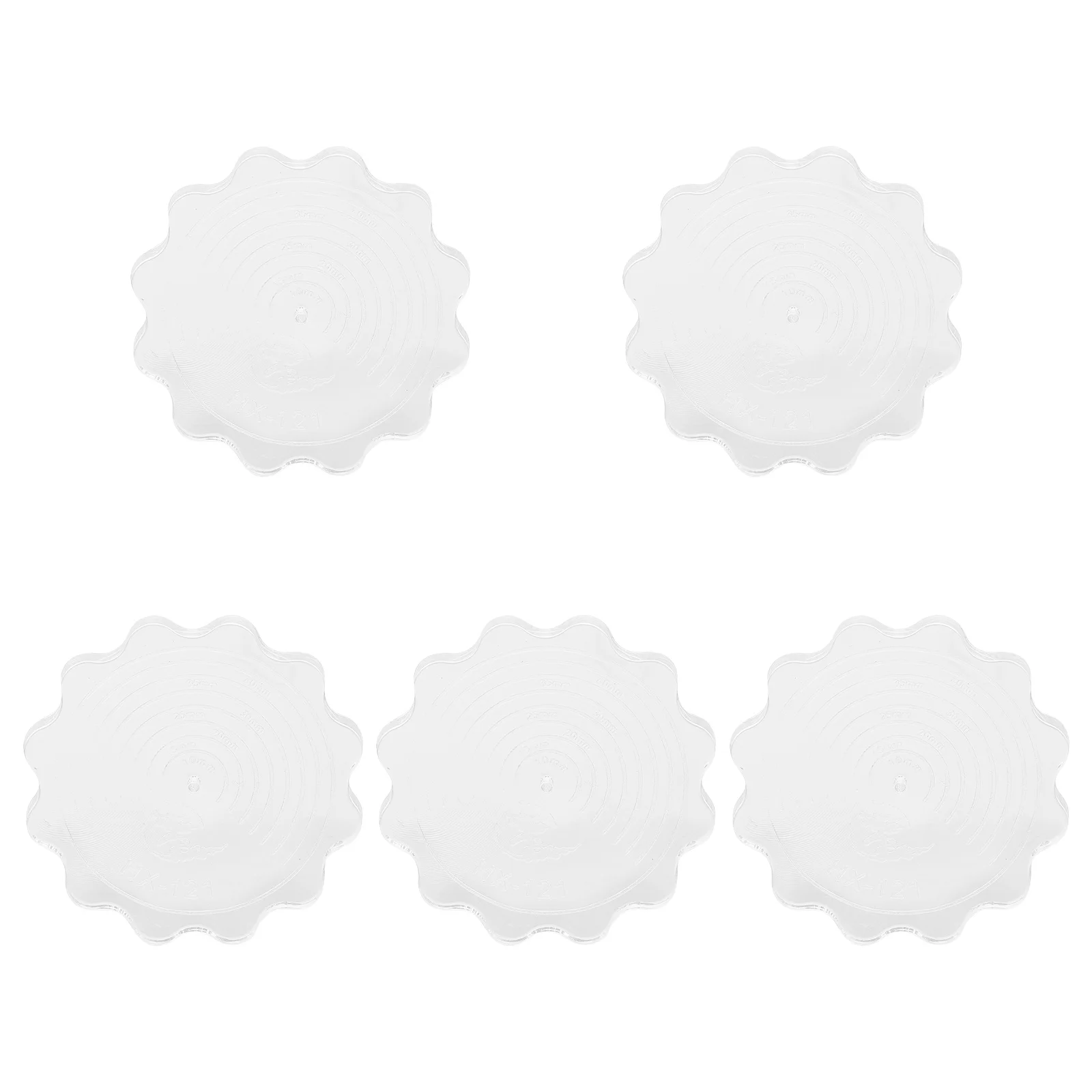 5 قطعة أداة لف الورق قالب تجعيد بلاستيكي مريح لبطاقات يدوية الصنع لتزيين حفلات الزفاف في الفصول الدراسية المنزلية #4