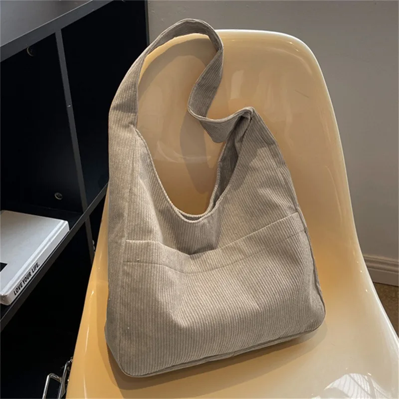 Large Capacity Tote Bags Women\'s New Trendy Shoulder Bag Simple And Versatile Commuter Bag Fashion Trendy Student Classroom Bags