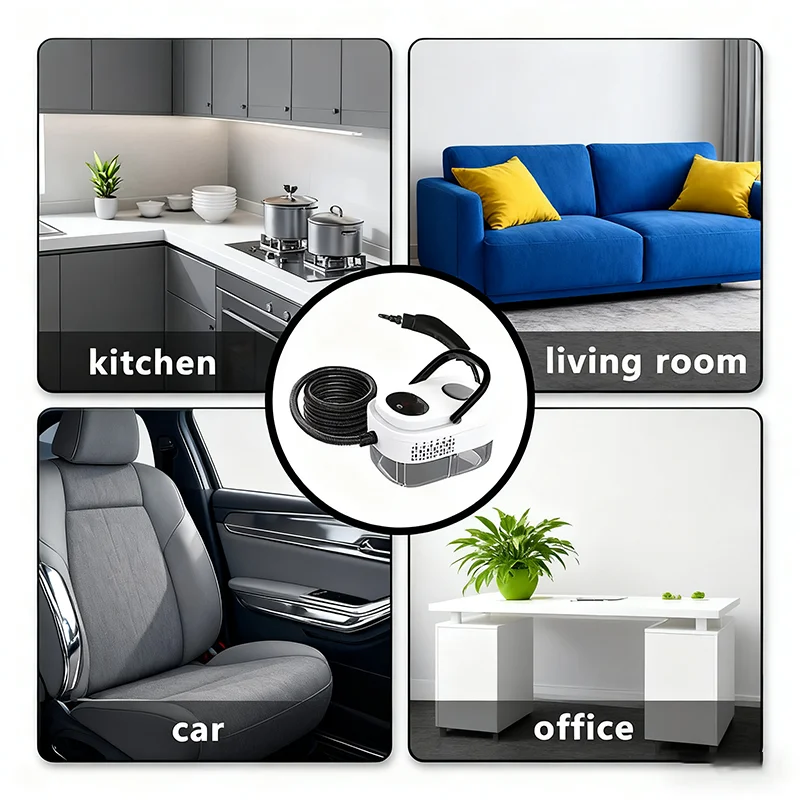 2025 شاشة عرض جديدة تعمل باللمس لتنظيف البخار بدرجة حرارة عالية مكيف هواء منزلي صغير شفاط المطبخ تسخين سريع