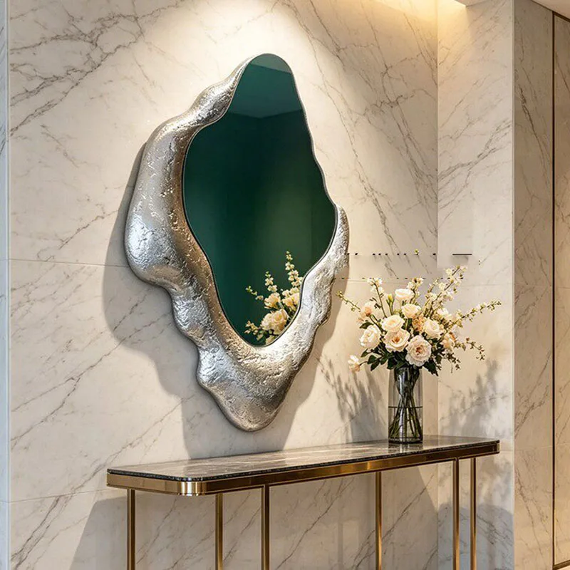 Luxury Irregular Mirror Decoration Wall Modern Vanity Art Aesthetic Nordic Mirror Asymmetrical Hanging Espelhos Home Products
