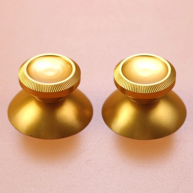 2PCS Colorful Aluminum Metal 3D Analog Thumb Stick Grip Mushroom Joystick Cap For Xbox 360 Gamepad Controller