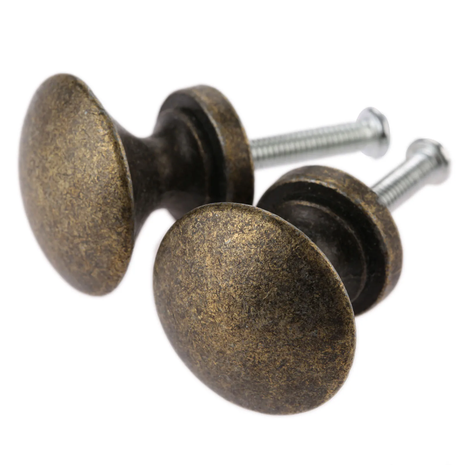 1PC Antique Bronze Pull Knob With Screw For Drawer Door Cabinet Bin Wardrobe Decorate Kitchen Living Room Bedroom 25*23mm