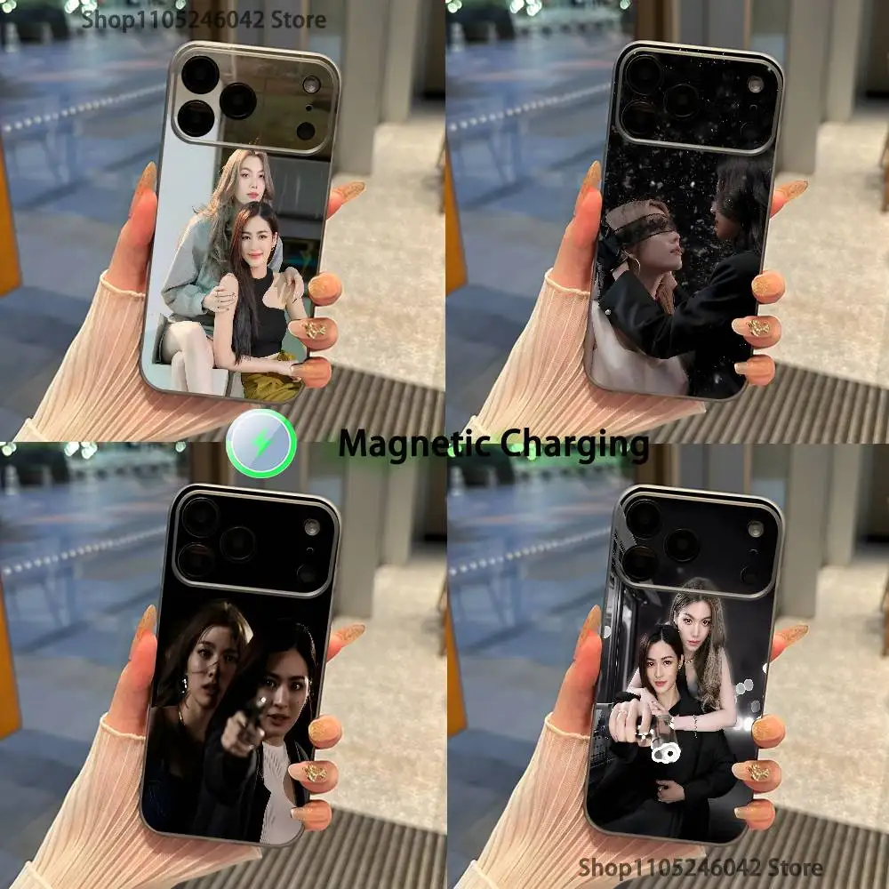 

Lingorm The Secret of Us Magnetic Wireless Charging Transparent gray Phone Case For iPhone 17,16,15,14,13,12,11,Pro,Max,Plus