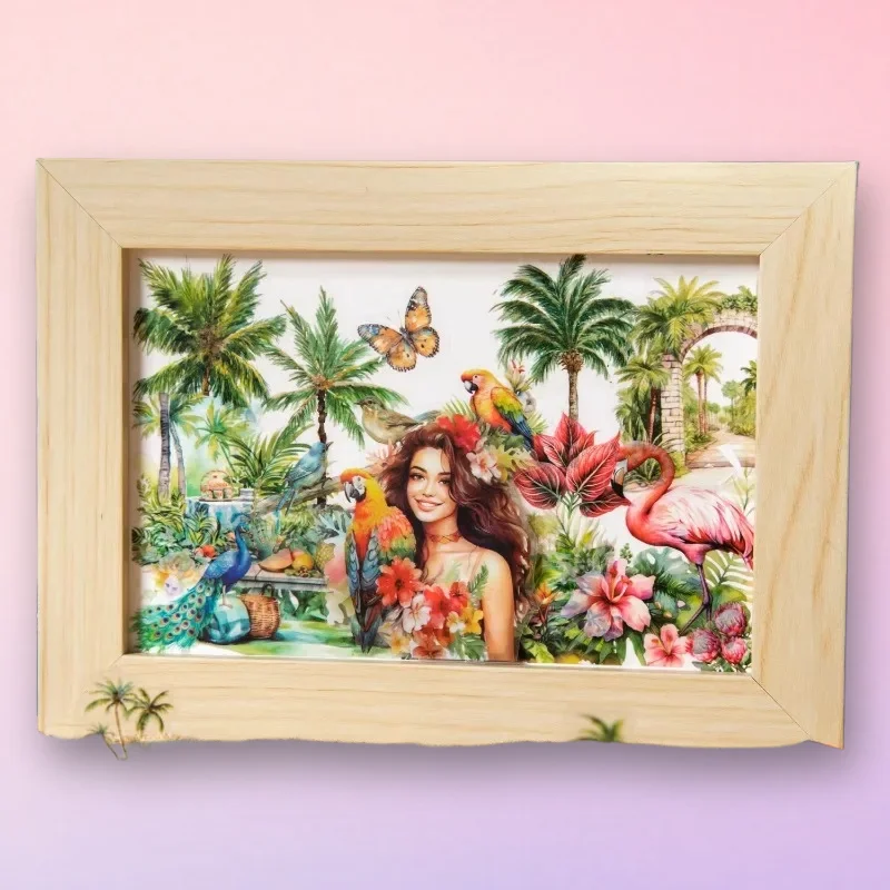 1 حزمة/2 حزمة الجنة الهروب اشي الشريط 2 متر لفة المواد اللاصقة المشدقة المشاهد الاستوائية SunSet السفر المجلات لوازم الحرف الصيفية #2