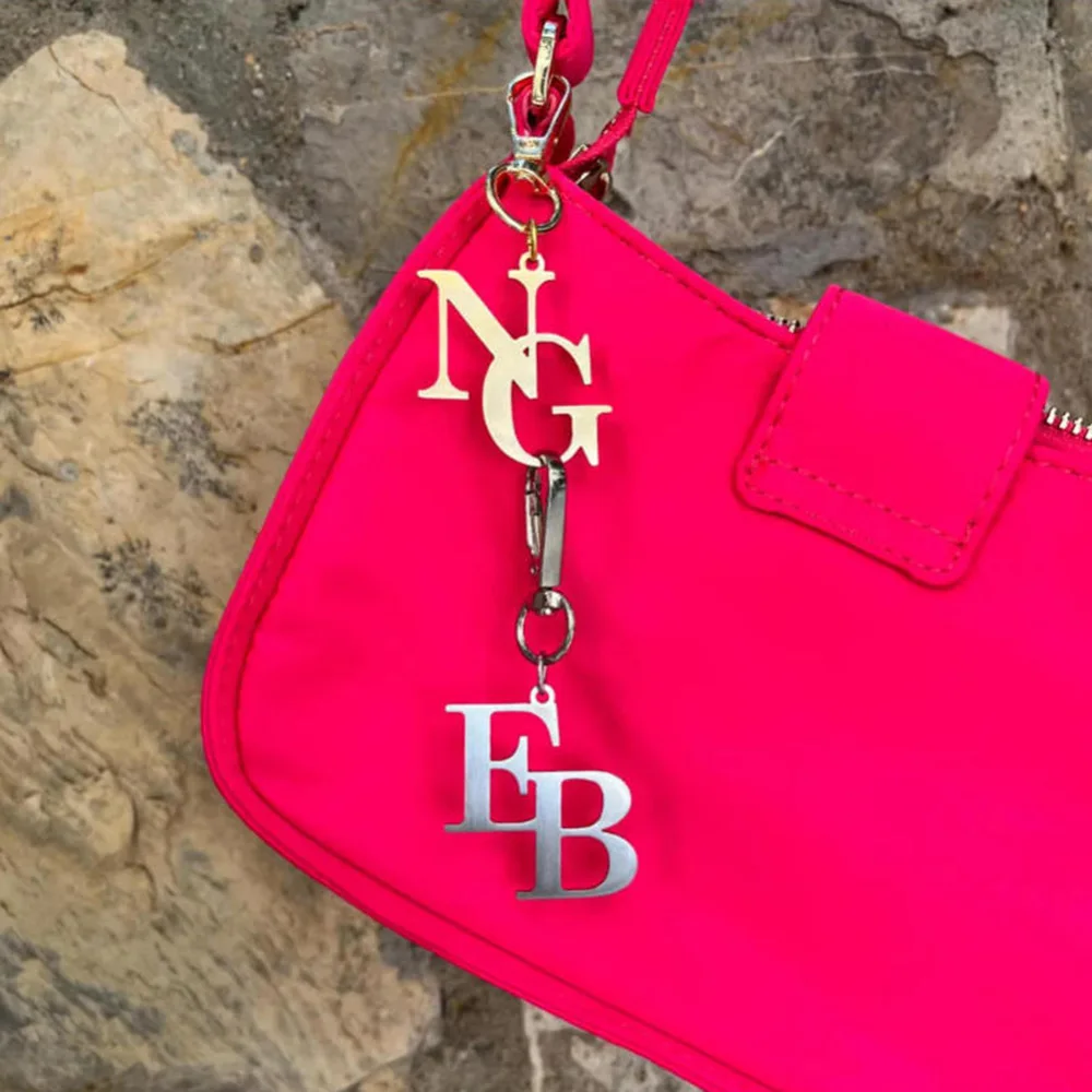 

Customized Initial Letter Bag Jewelry Customized Initial Letter Bag Pendant Initial Letter Keychain Unique Customized Jewelry