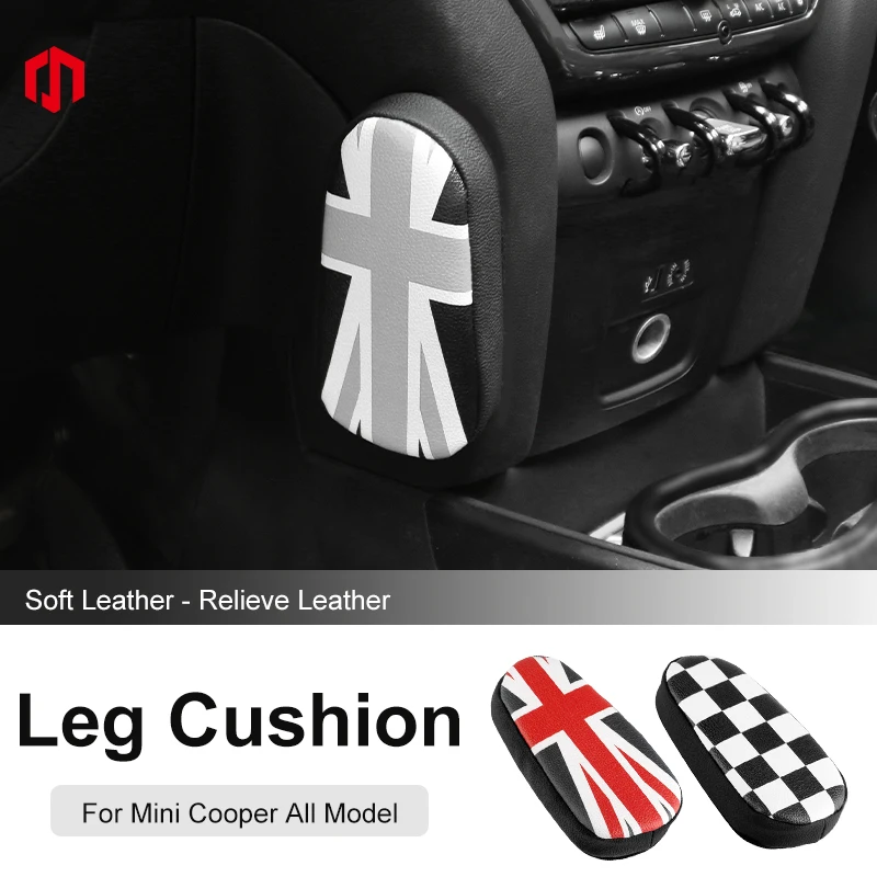 Car Foot Cushion Knee Pad For Mini Cooper F56 F60 R56 F65 F66 J01 J05 Universal Support Anti Pinch Leg Cushion Car Accessories