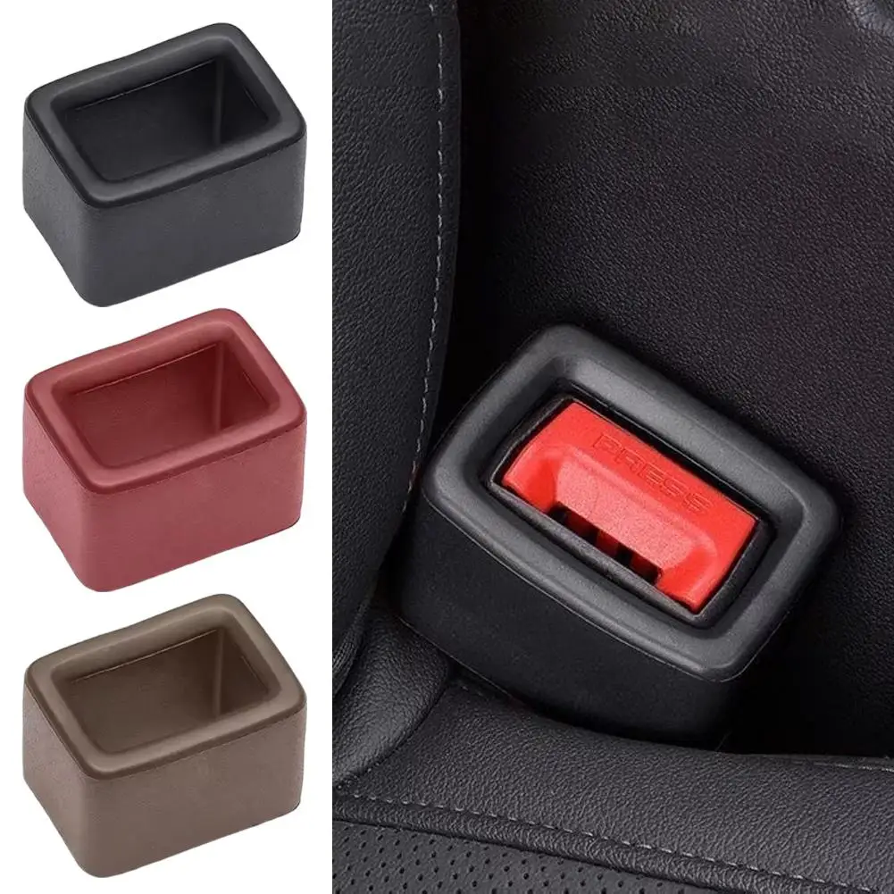

Car Belt Buckle Cover Universal Car Safety Belt Interior Protector Socket Anti Belt Button Scratch Anchor Accessor V1y4