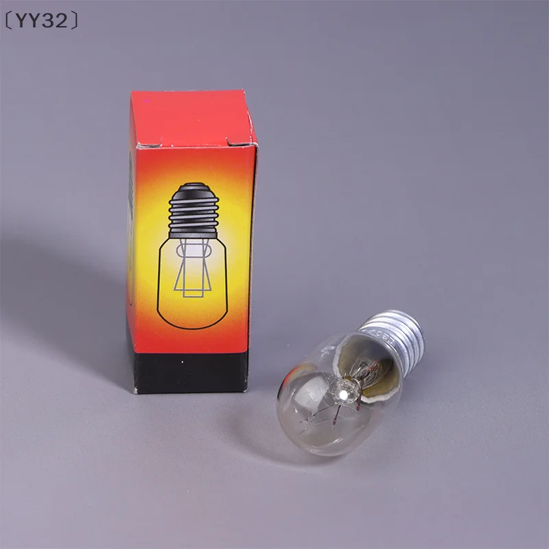 

〔YY32〕2Pcs E14 15W High Temperature Resistant Refrigerator Bulb Microwave Oven Replacement Light Toaster/Steam Bulb Light