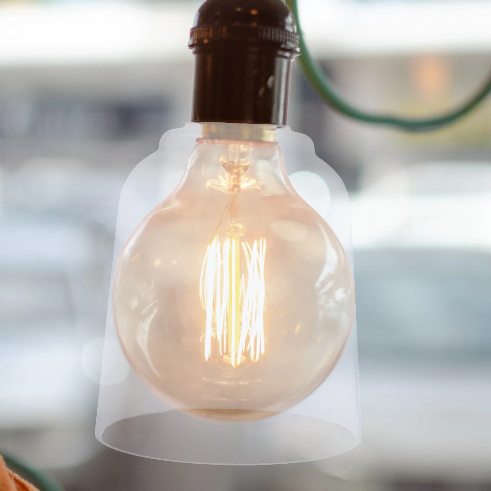 1Pcs High Quality Glass Lampshade Dust Insect Protection Easy Install Detach for Home Office Decor Simple Light Cover Modern