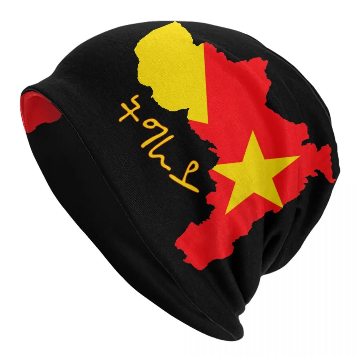 Tigray Flag Map Ethiopian Cap Hip Hop Adult Outdoor Skullies Beanies Hats Spring Warm Head Wrap Bonnet Hats