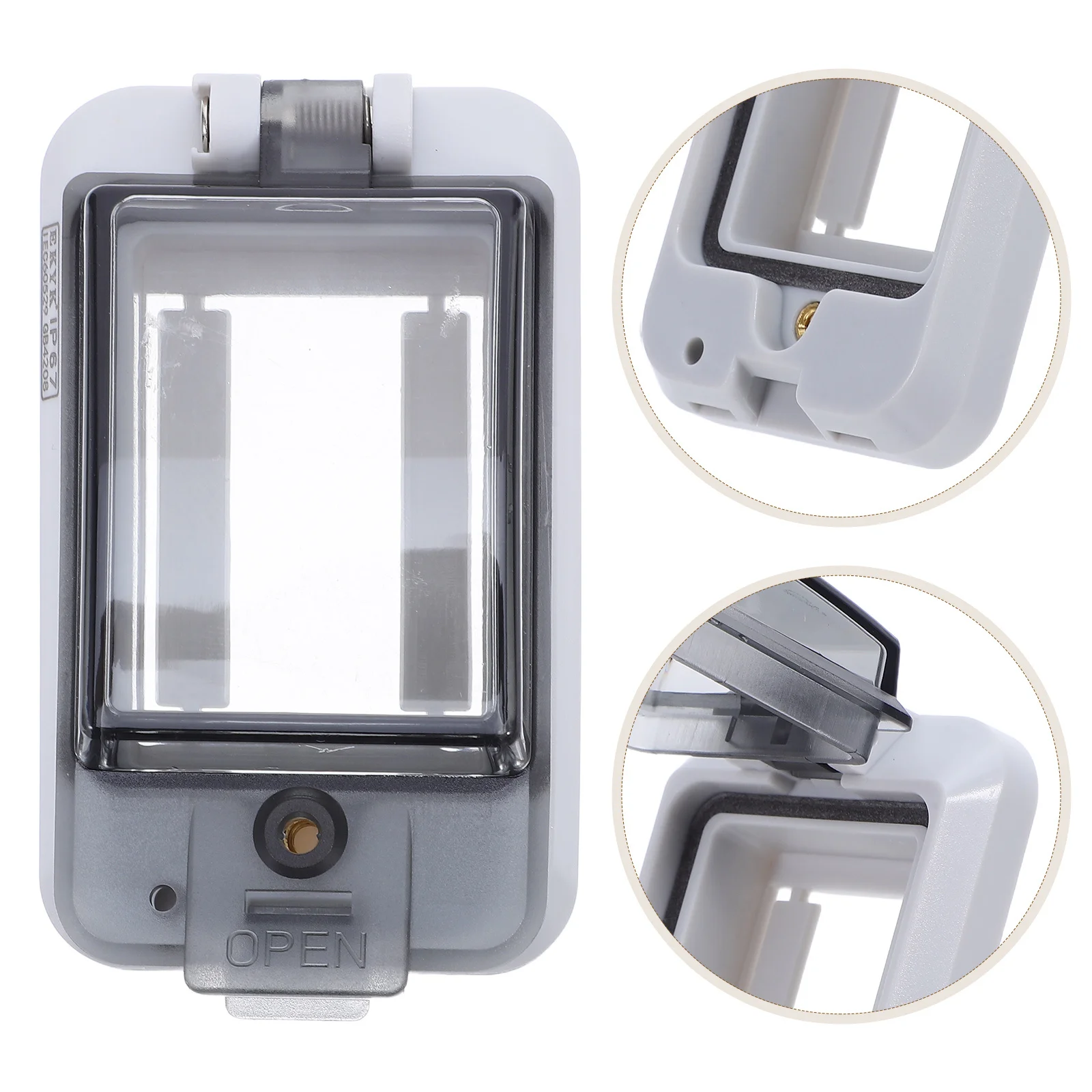 

2 Way Circuit Breaker Cover Transparent Waterproof Electrical Panel Cover Distribution Box Panel Circuit Breaker Protection