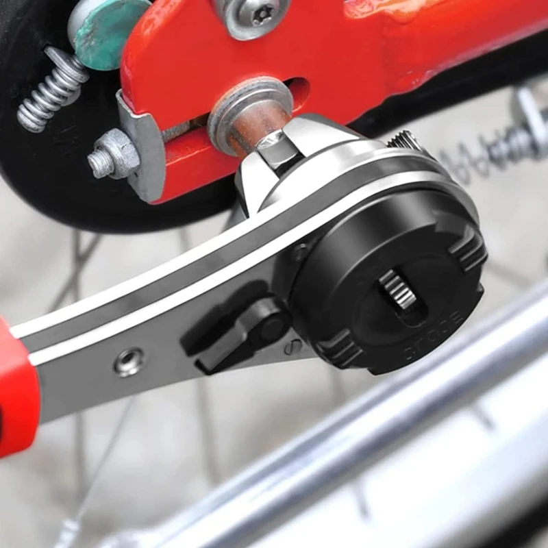 BAAG-ปรับซ็อกเก็ตประแจวงล้อสําหรับสกรู 6-22 มม.,พร้อมที่จับกันลื่นขนาดเล็กขนาดใหญ่ Spanner ประแจมือเครื่องมือ