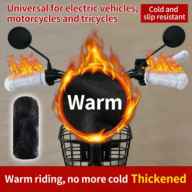 New style handlebar grips, winter motorcycle gloves, cold-proof, anti-slip, and warm