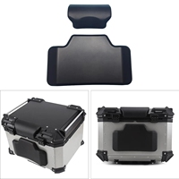 Black Motorcycle Backrest Soft Rear Top Case Cushion Modification Accessories Easy Install Passenger Back Pad Universal