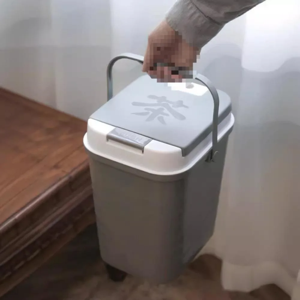 Leak-Proof Tea Residue Bucket Separable Plastic Household Tea Bucket Big Capacity Easy To Clean Tea Set Accessories