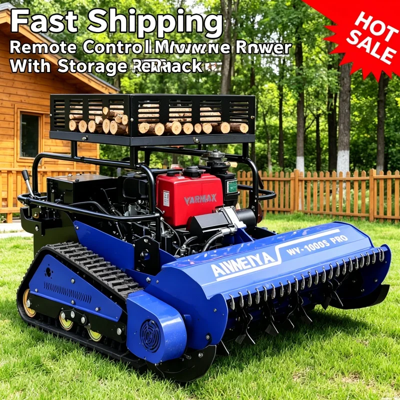 Customized Hot Sale Remote Control Lawn Mower Zero Turn Lawn Mower Self Propelled Lawn Mower Wide Cutting Width For Estate Green