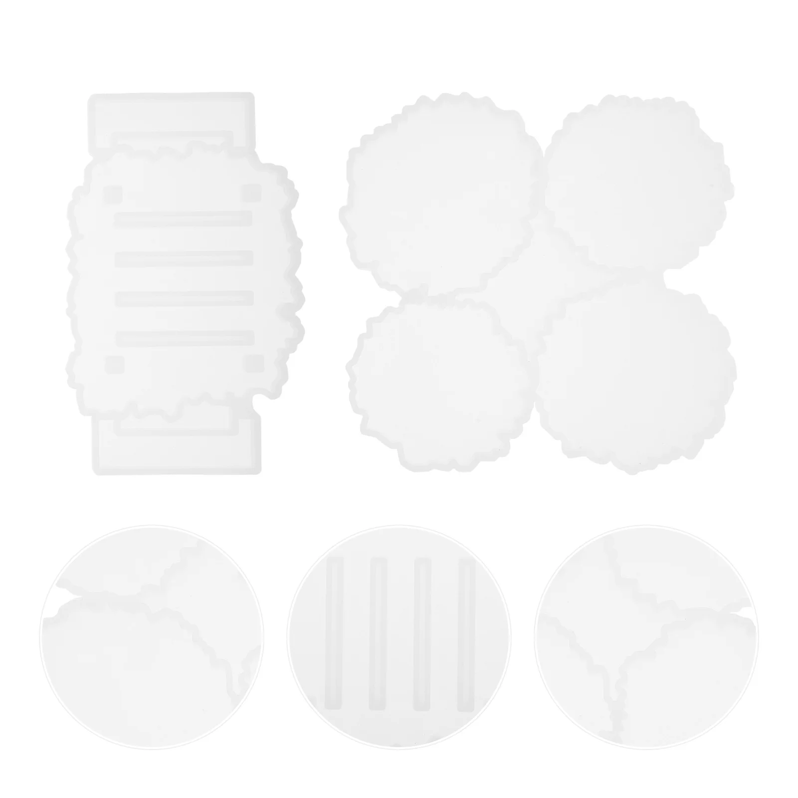 

2Pcs Silicone Resin Mold Cup Mat Coaster Rack DIY Tool for Crystal Epoxy Craft Handmade Coaster Holder Moulds Cup Mat Rack Mold