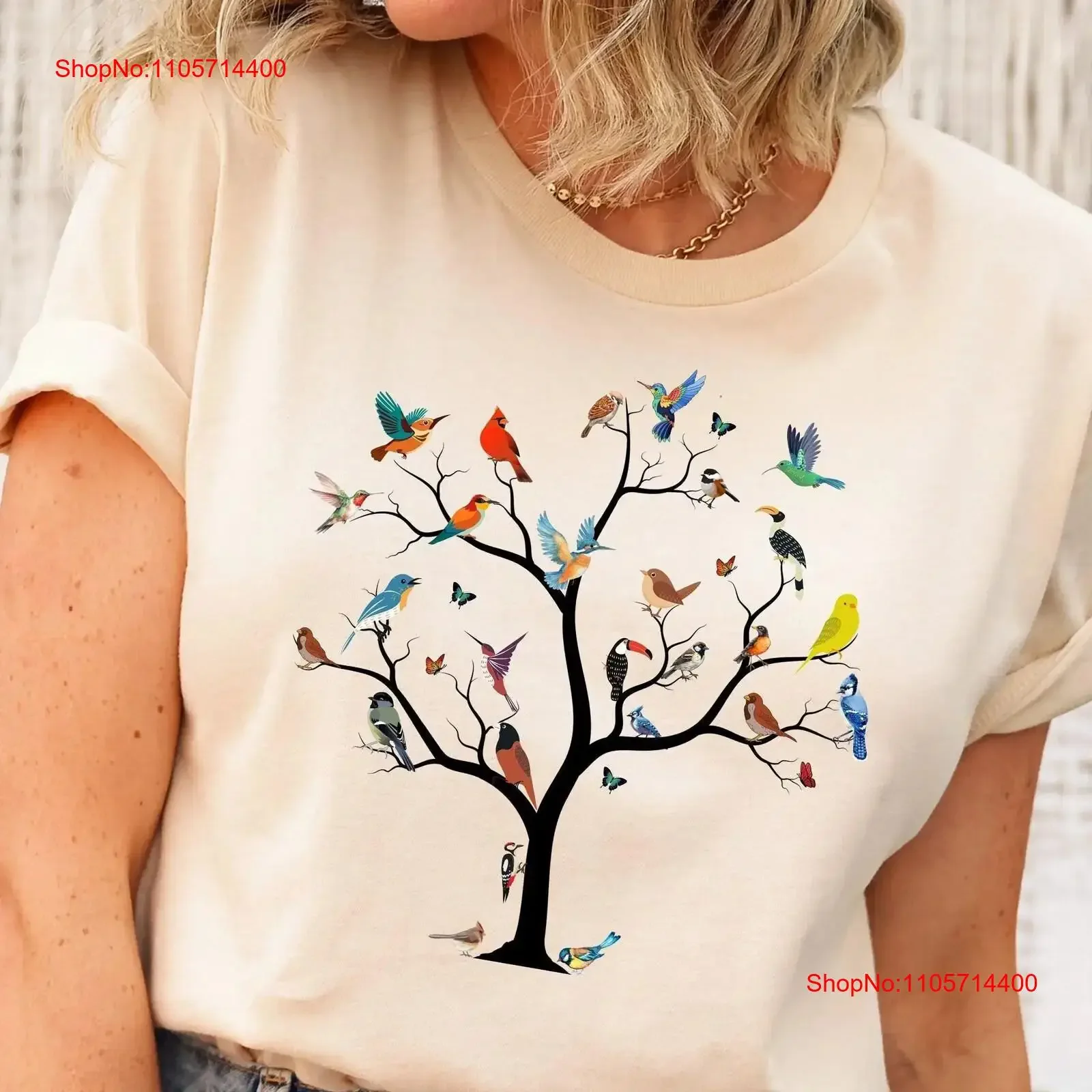 Bird Lover T Shirt Nerd Watercolor Funny Birdwatcher for Cute Watching vintage Washed Stretched Unisex homme Casual graphic