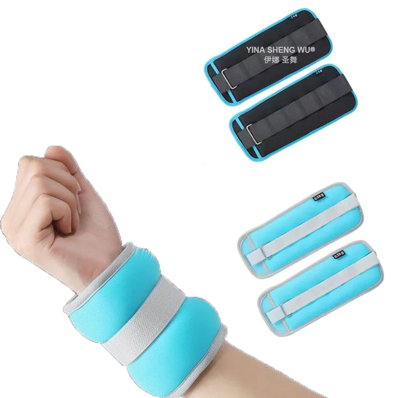 2pcs Hand Wrist Leg Arm Ankle Weights Exercise Equipment with Adjustable Straps for Walking Fitness Gym Yoga Pilates Aerobics