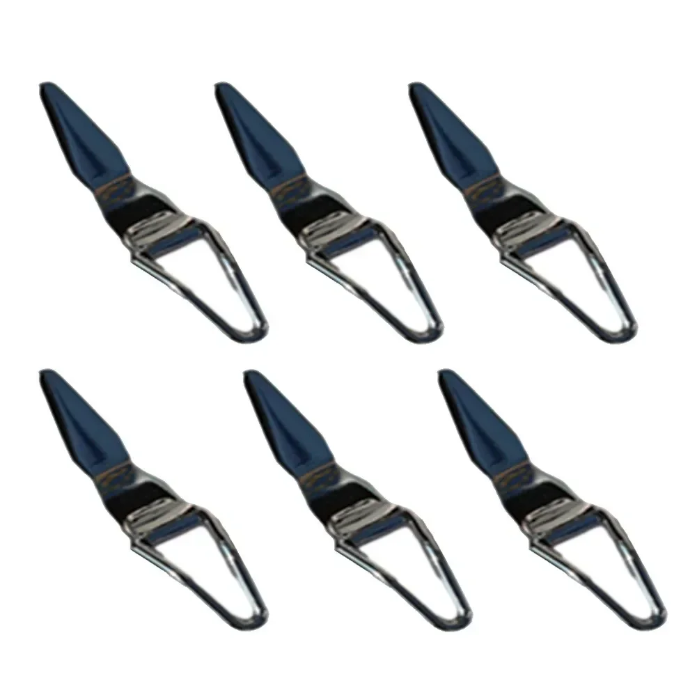6 Pcs Building Rod Guides Collapsible Hook Keeper For Luer And Fly Fishing Rods Fold Down Hook Keepers Stainless Steel Tackle - Image 5