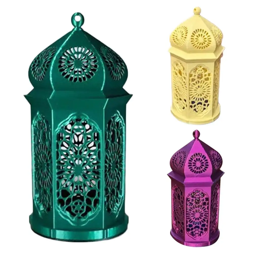 New 3D Printing Arabic Style Lantern Gift PLA Tea Lamp Statue Lantern Decor For Home Living Room Desktop