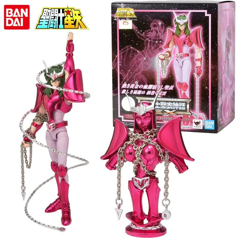 

Bandai Genuine Saint Seiya Anime Figure EX Shun Action Figure Toys for Boys Girls Christmas Gift Collectible Model Ornaments