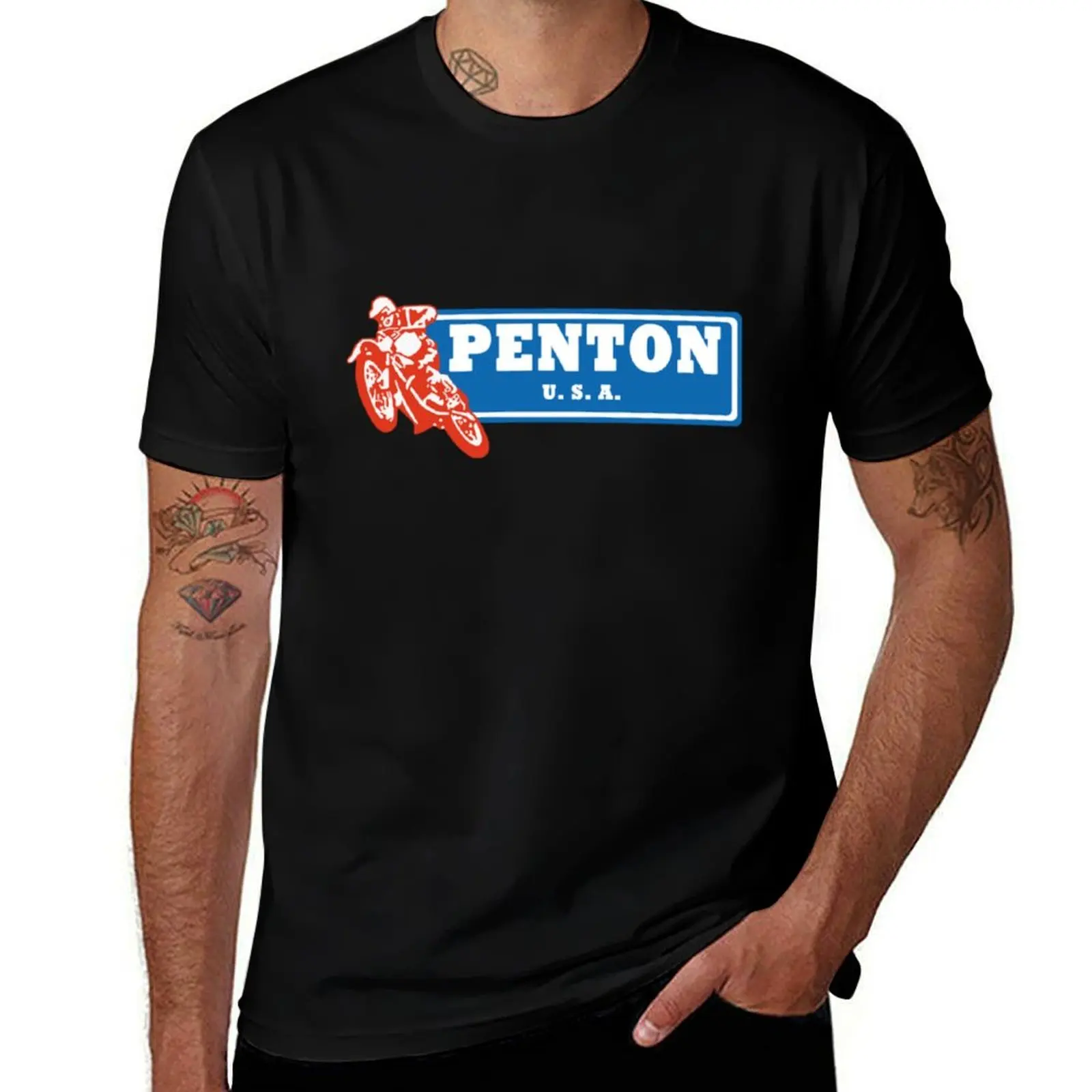 

Penton USA T-Shirt Big Size Short Sleeve Casual Top