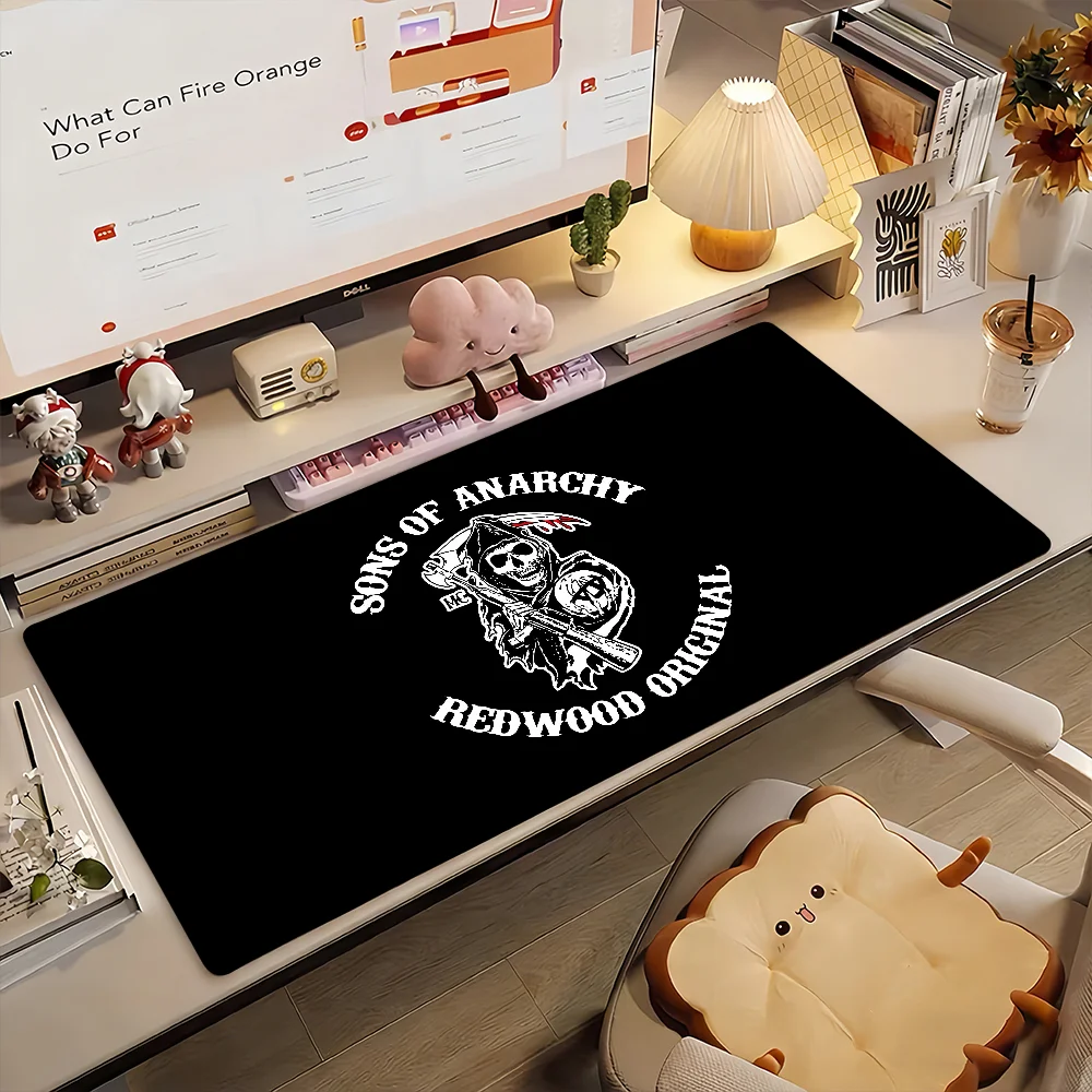 S-Sons Of A-Anarchy TV MousePad Non-slip Locking Edge DeskMat PC Laptop Accessories Rubber Office Keyboard Large Game XXL Carpet