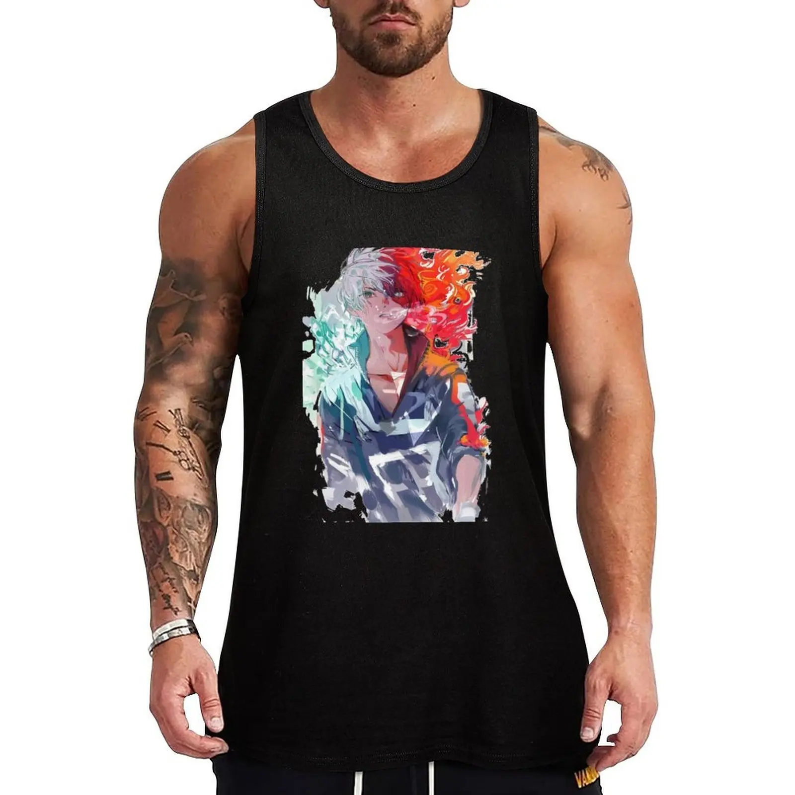 

Todoroki Tank Top T-shirt Men's gym Muscle fit best selling products