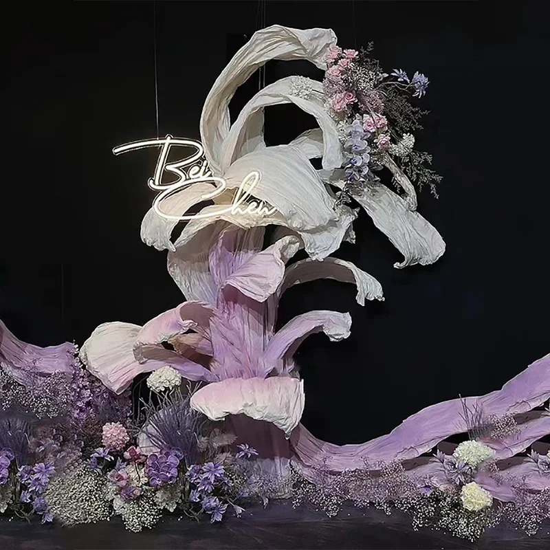 

New 2m Giant Paper Flower Streamer Diy Modeling Wedding Background Decoration Paper Streamers Birthday Party Event Stage Layout