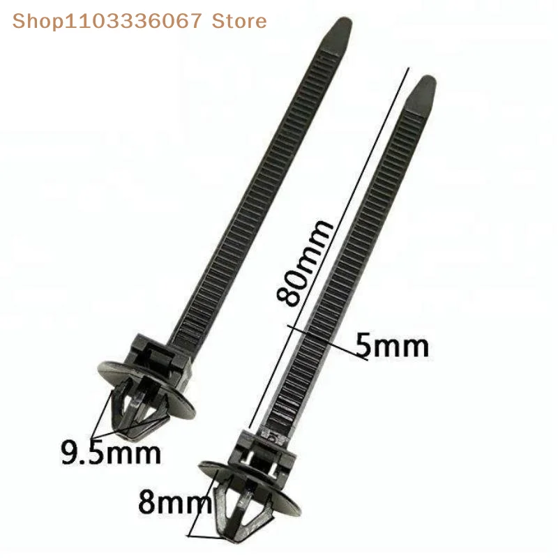 【HLS】【HB】10/20PCS Car Nylon Black  Push Mount Wire Harness Fastener Cable Clamp Clips Ties Management Car Wire Organizers