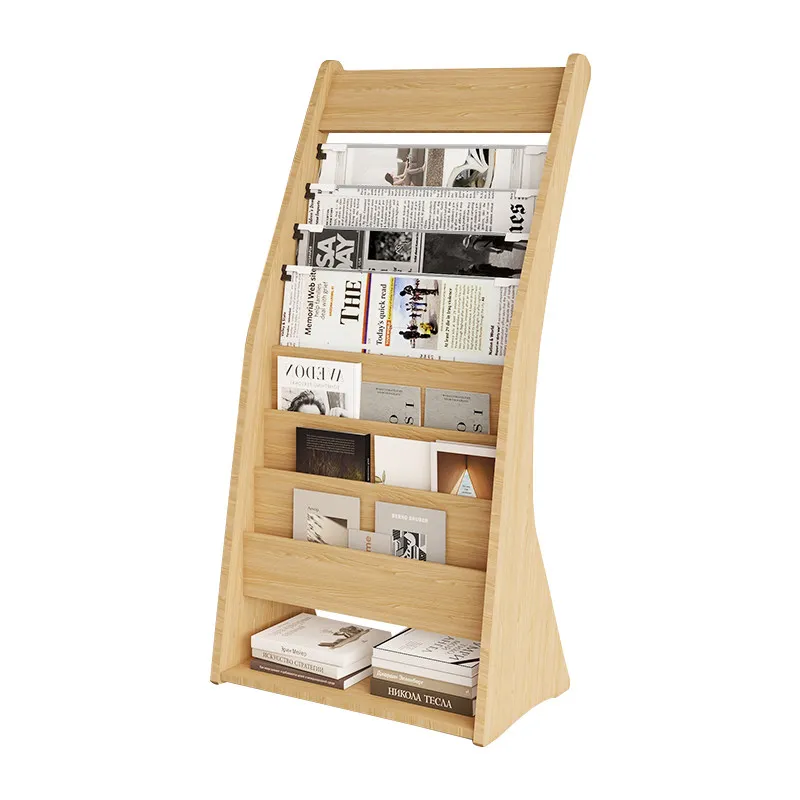 

Легкий роскошный ретро-журнал, деревянные материалы, посадка, продвижение журнала, дисплей, хорошие стеллажи, офисная мебель Das Magazinein ZY40ZZJ