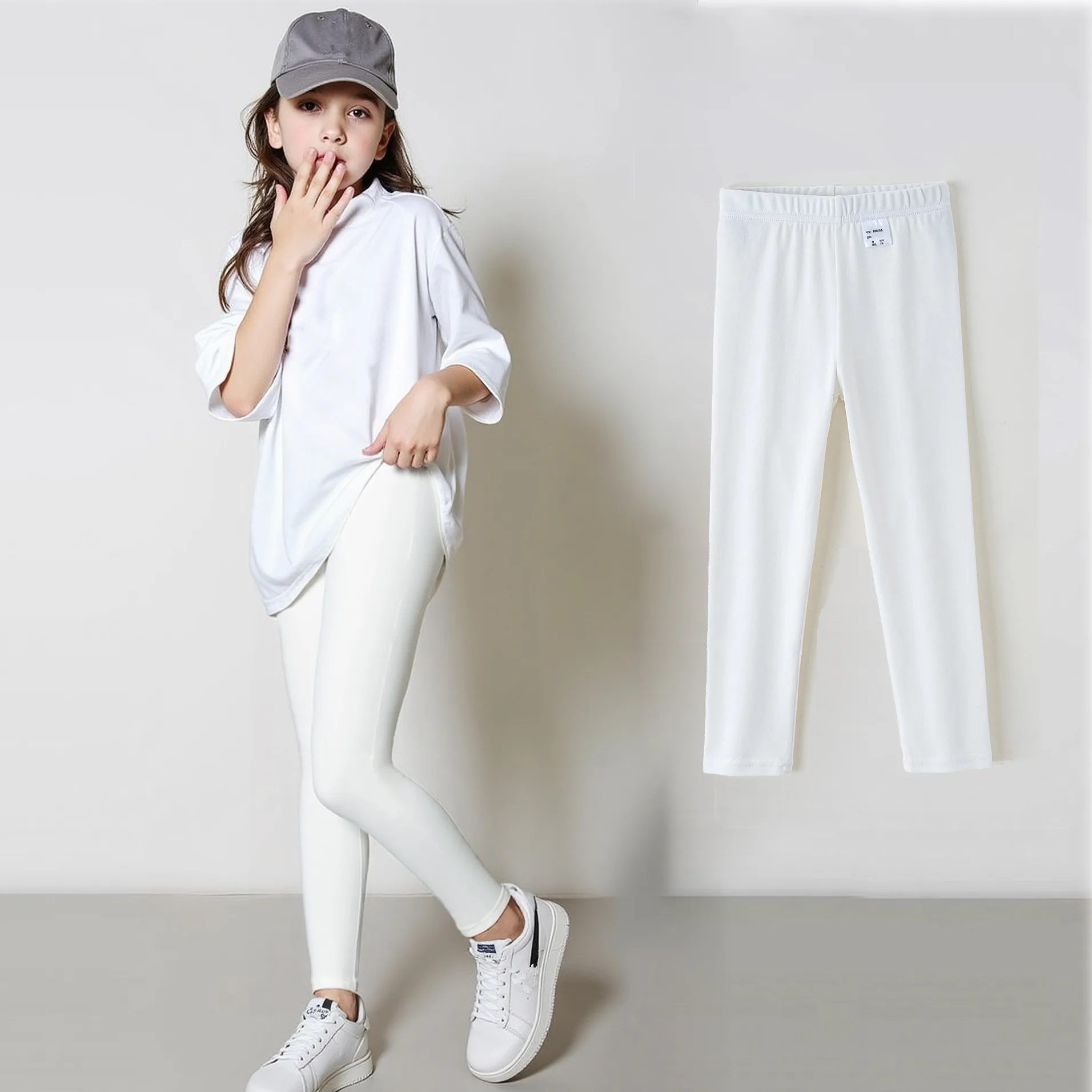 Girls Leggings Spring Summer Thin Pants For Kids Baby Girl Cropped Pants Children's Pants