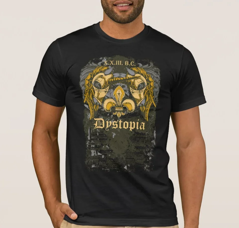 

Dystopia Honor Fortune Mens T Shirt. Short Sleeve 100% Cotton Casual T-shirts Loose Top Size S-3XL