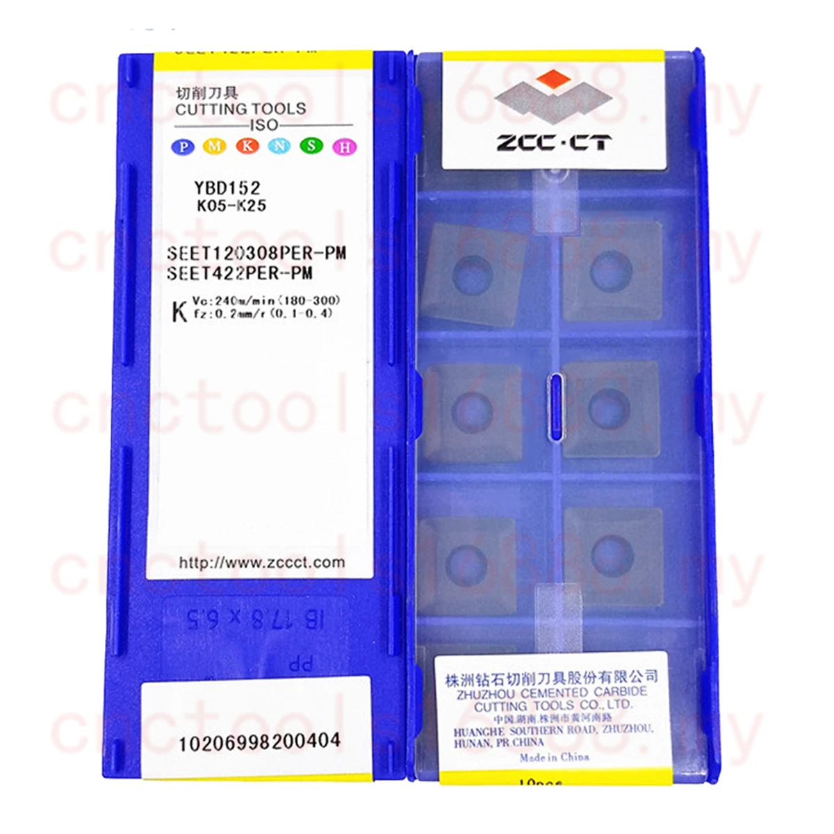 ZCC.CT SEET120308PER-PM PR YBG302 YBD252 YBD152 YBM351YBC302 Carbide Insert SEET Inserts