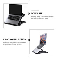 Foldable Laptop Stand Portable Notebook Holder Ergonomic Computer Rack Stands Silica Gel Bracket Desk Riser Support Stable
