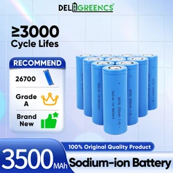 New Rechargeable Sodium-ion Battery 3V 3500mAh 10.5WH 1C-3C High Power Discharge Suitable for Electric Scooters